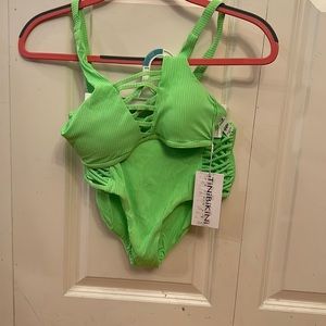 Neon green bikini